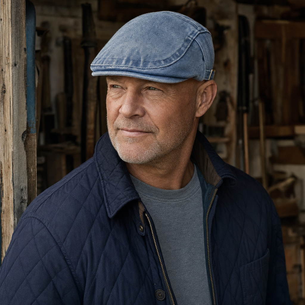 Stonewash Denim Cap — OTLEY
