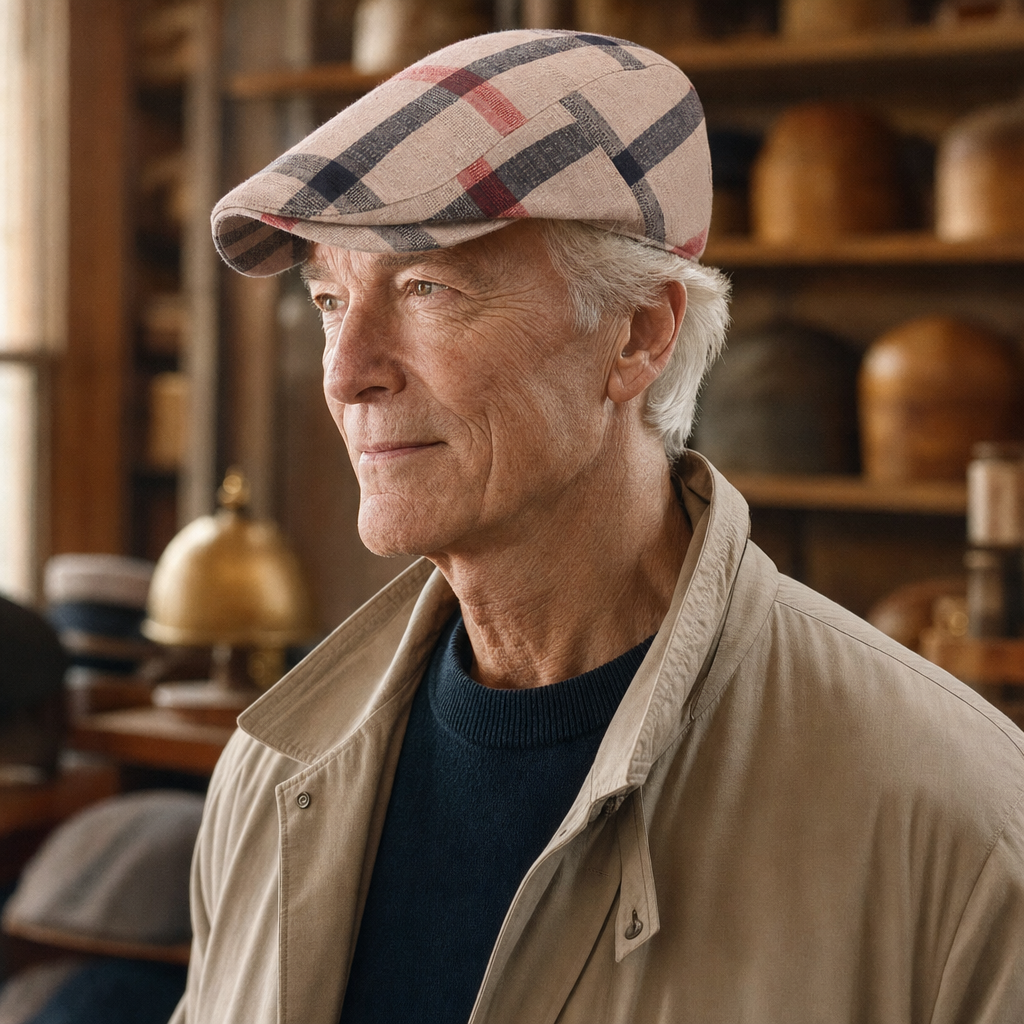 Vintage Check Cap — DOLGELLAU