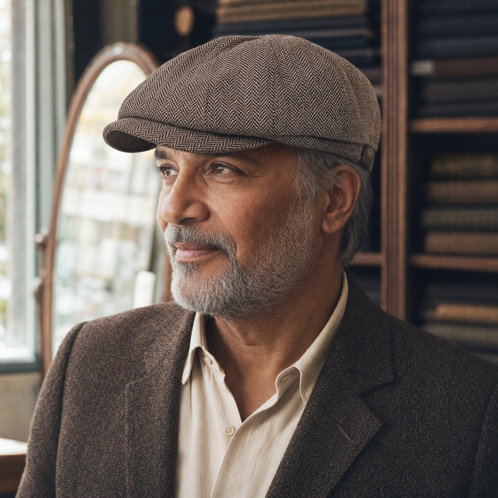 Herringbone Wool Cap — DUMFRIES