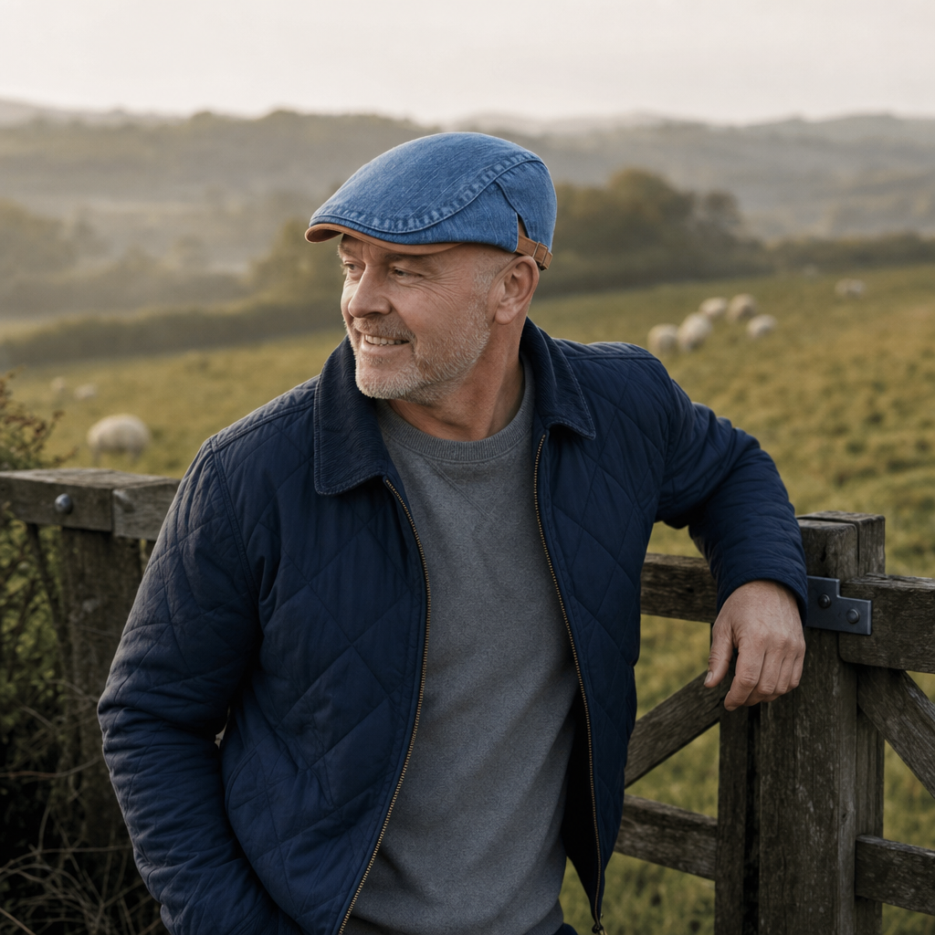 Denim Workwear Cap — ASHBOURNE