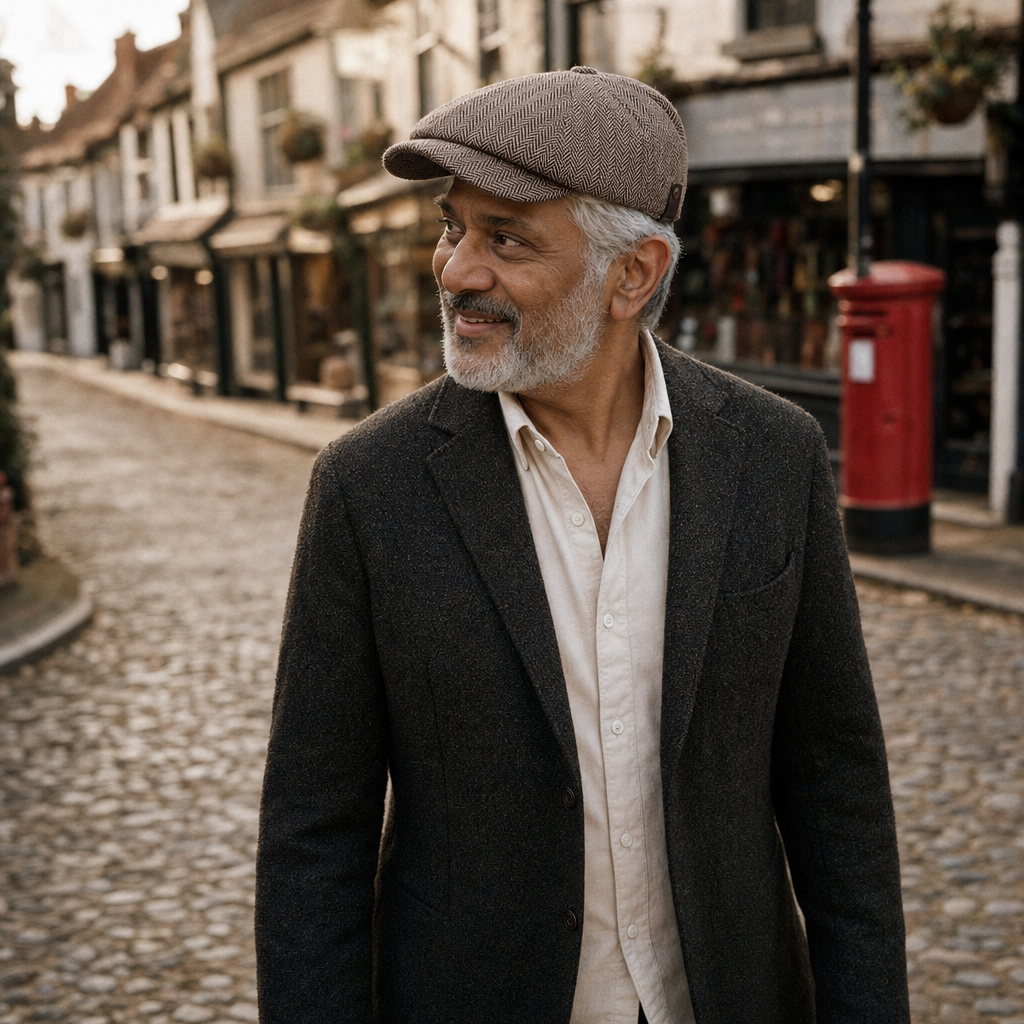 Herringbone Wool Cap — DUMFRIES
