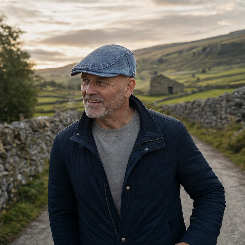 Stonewash Denim Cap — OTLEY