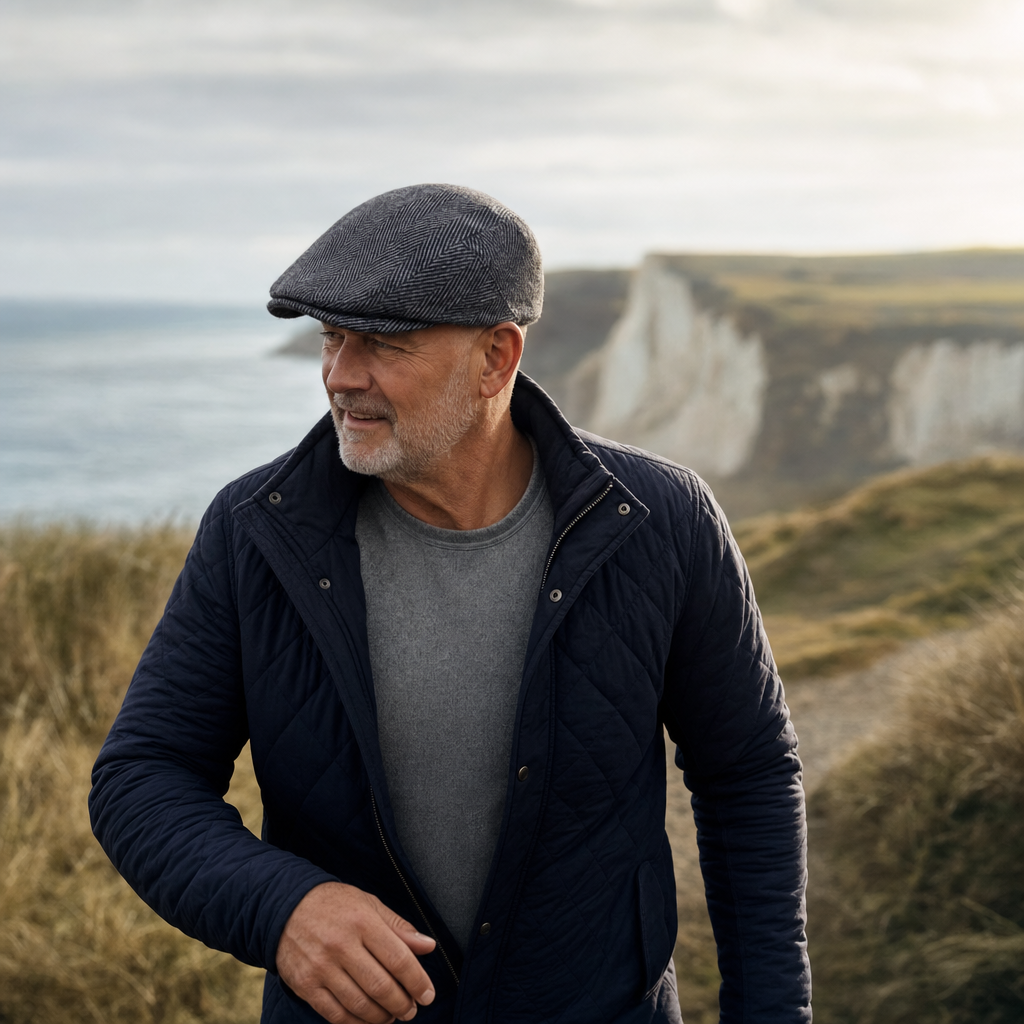 Herringbone Wool Cap — MOFFAT