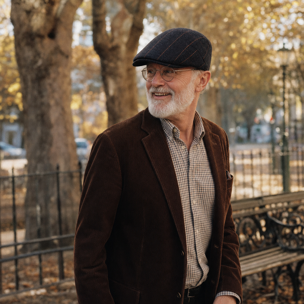 Pinstripe Herringbone Cap — GALWAY