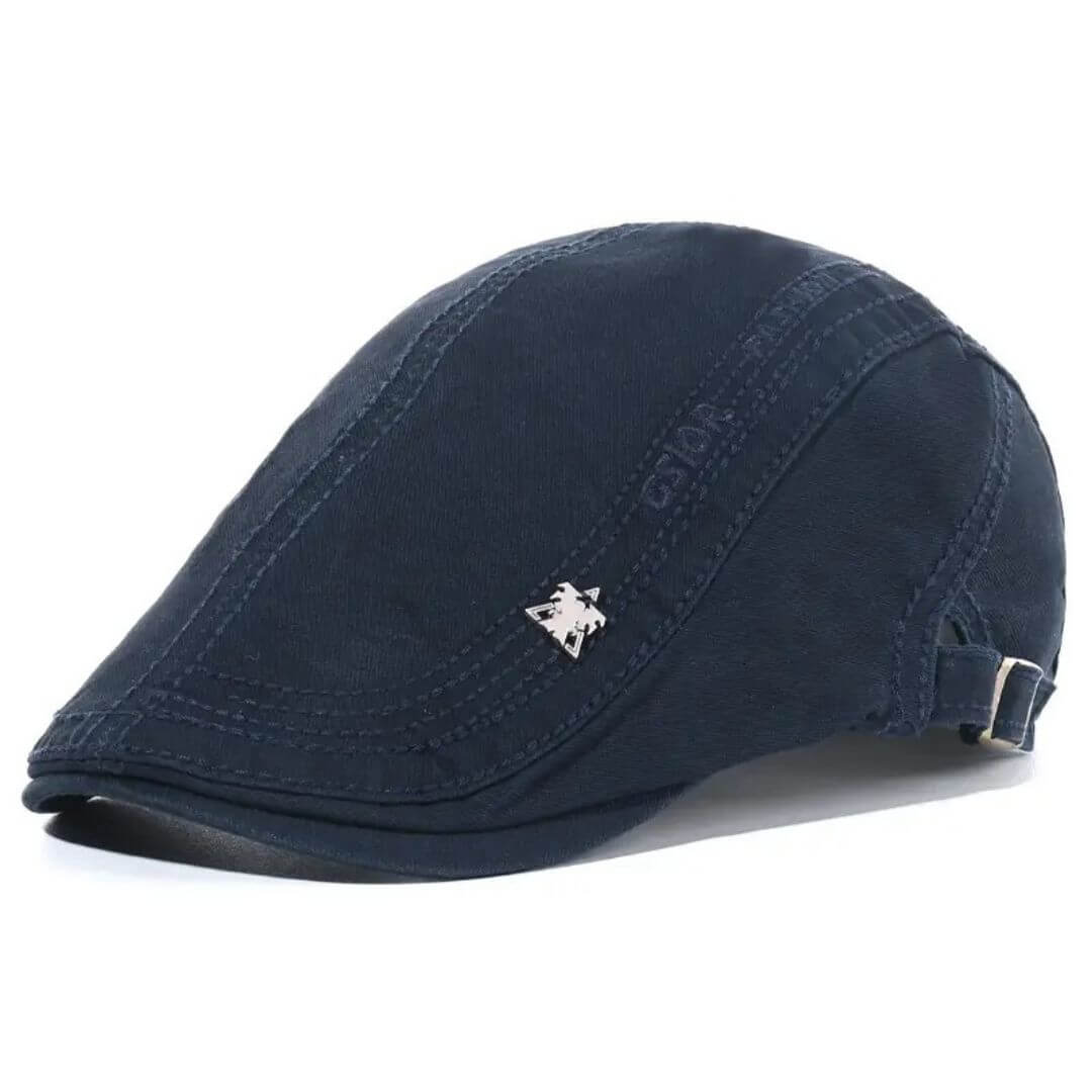 Structured Cotton Flat Cap | MINNEAPOLIS