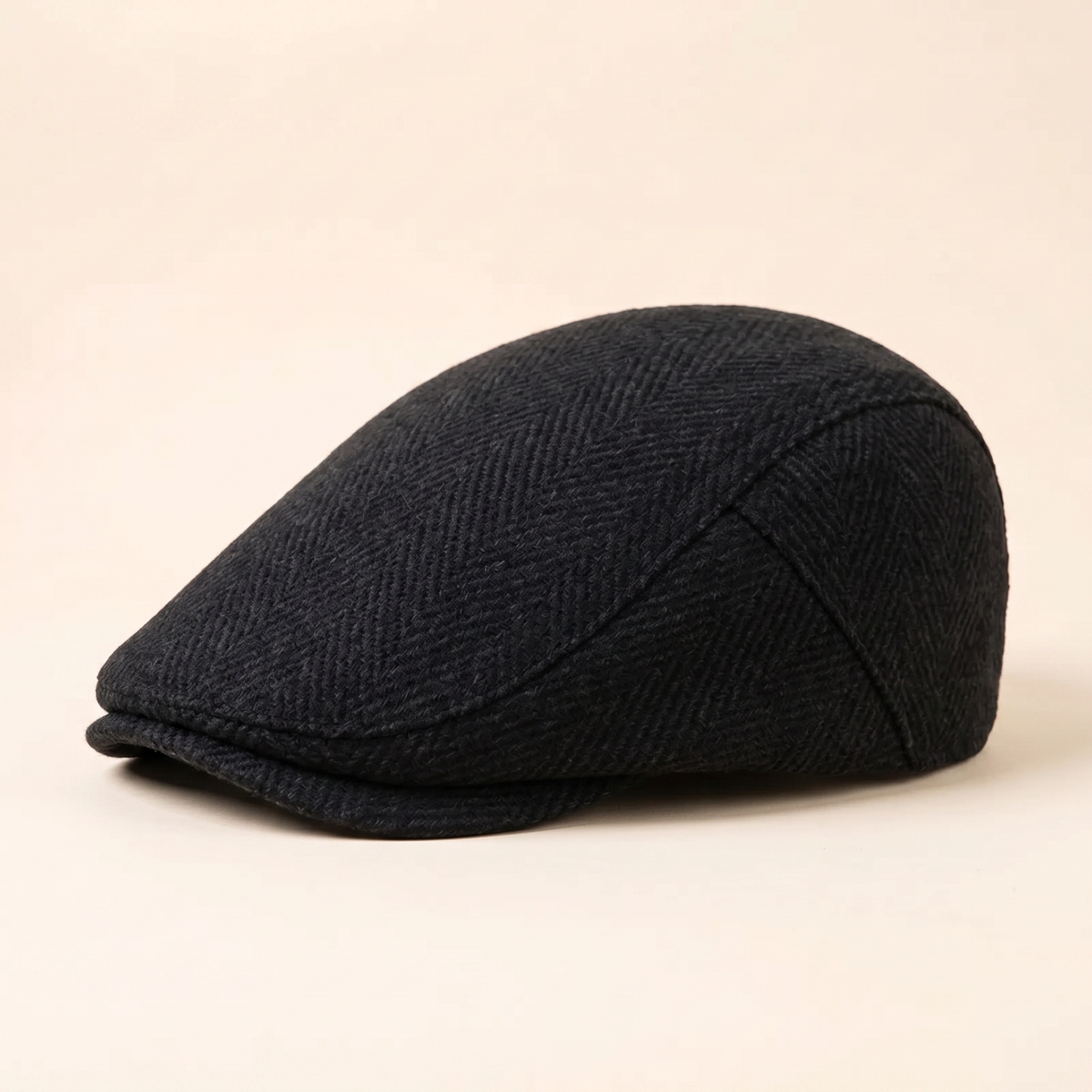 Herringbone Wool Cap — INGLETON