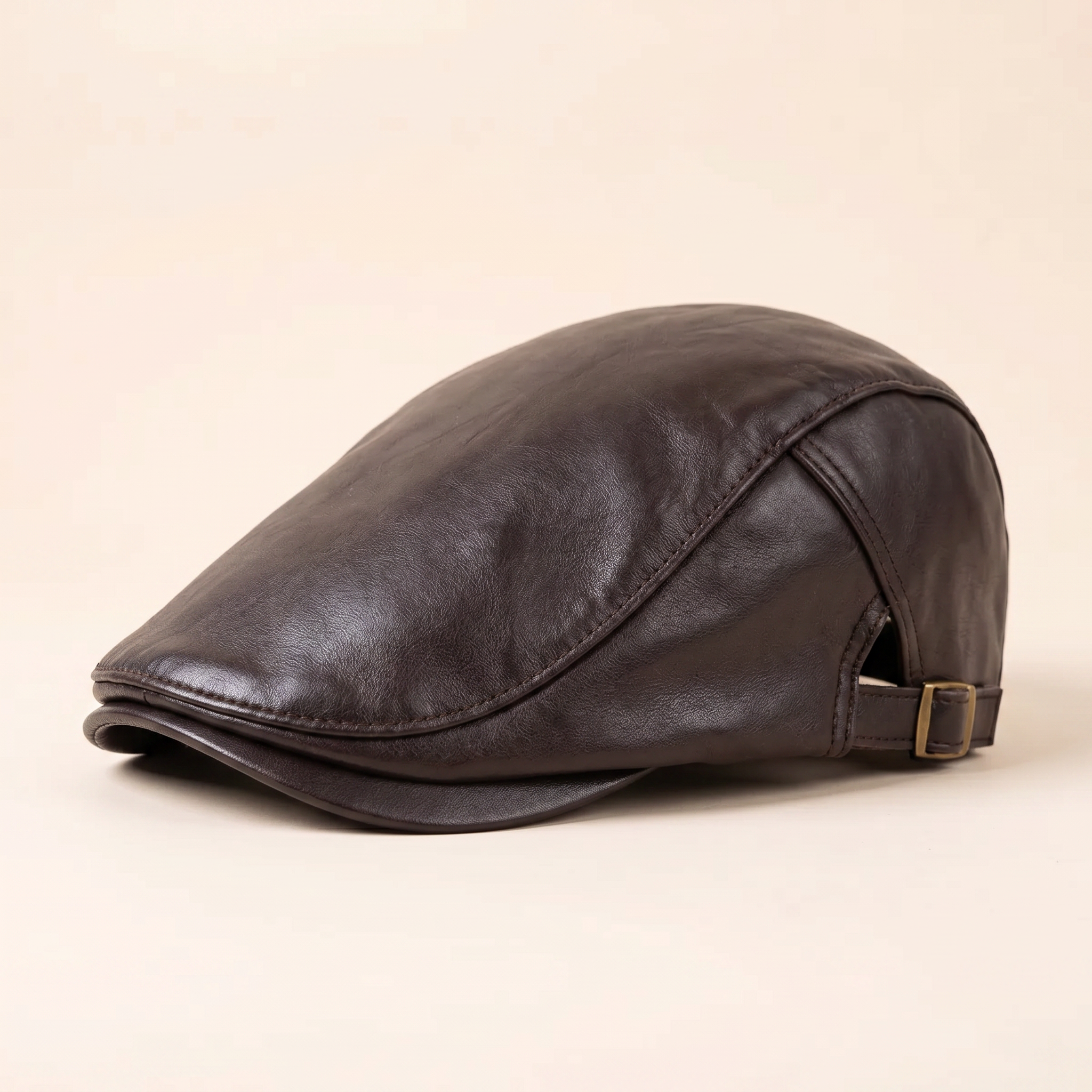 Leather Driver Cap — BURNLEY