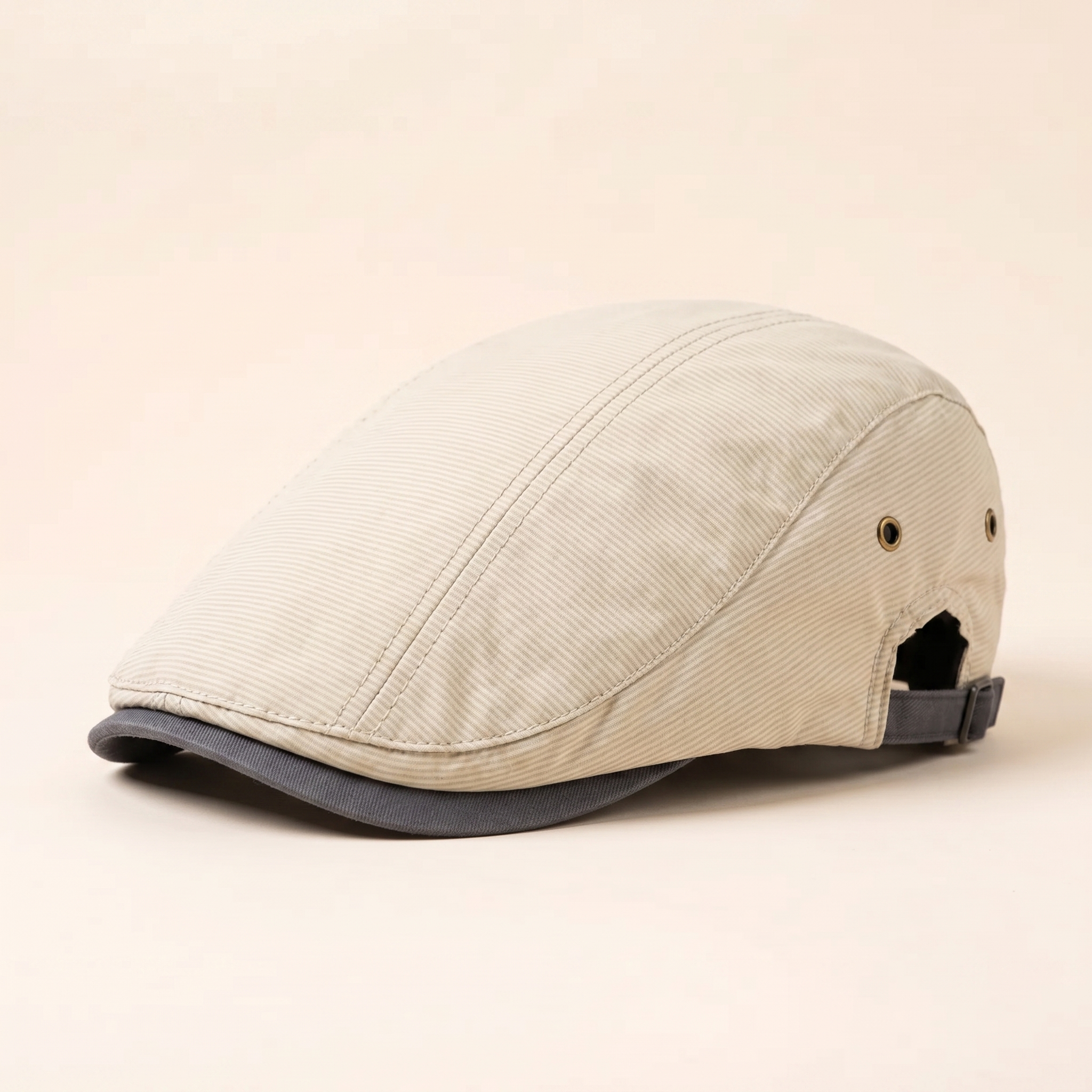 Pinstripe Cotton Cap — MARSDEN