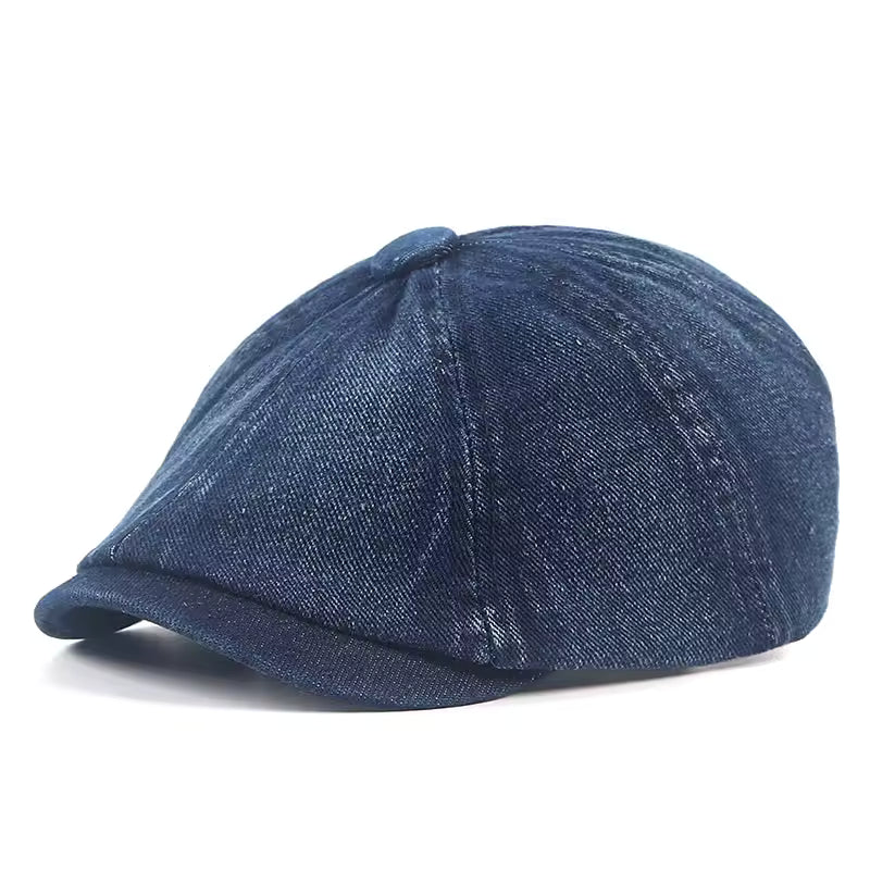 Denim Newsboy Cap — KELSO