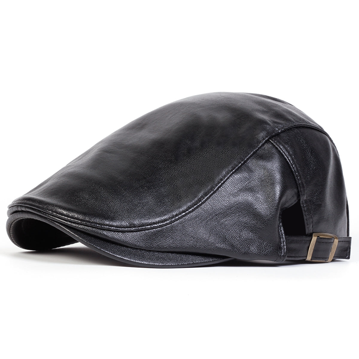 Leather Driver Cap — HAWICK