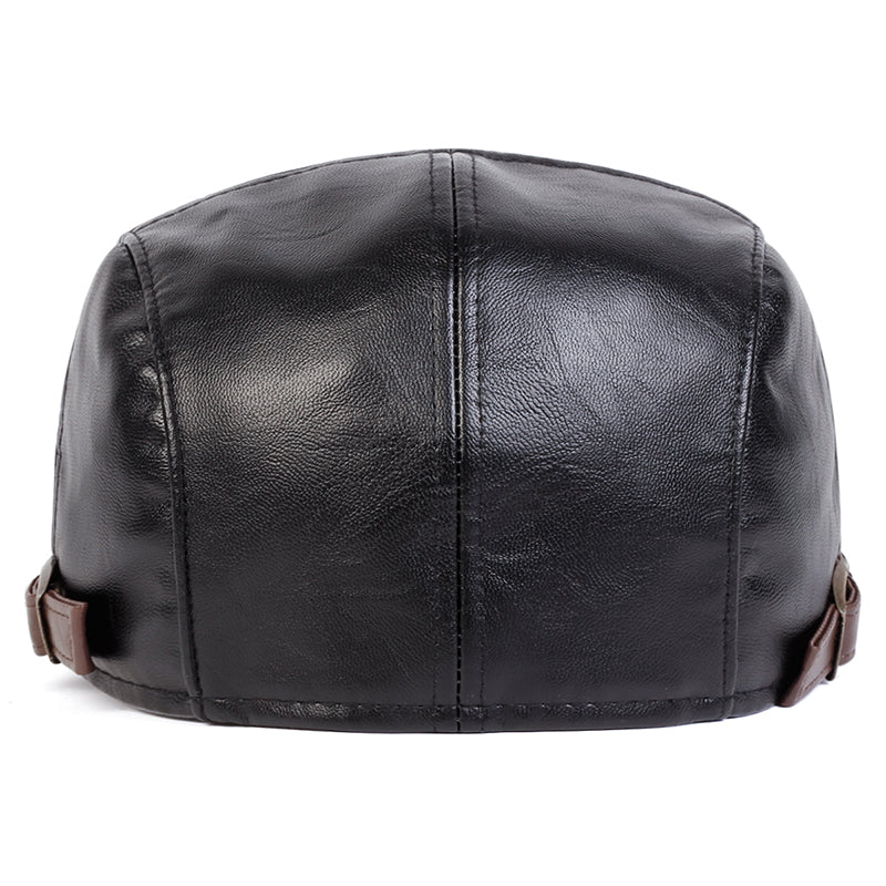 Leather Driver Cap — HAWICK