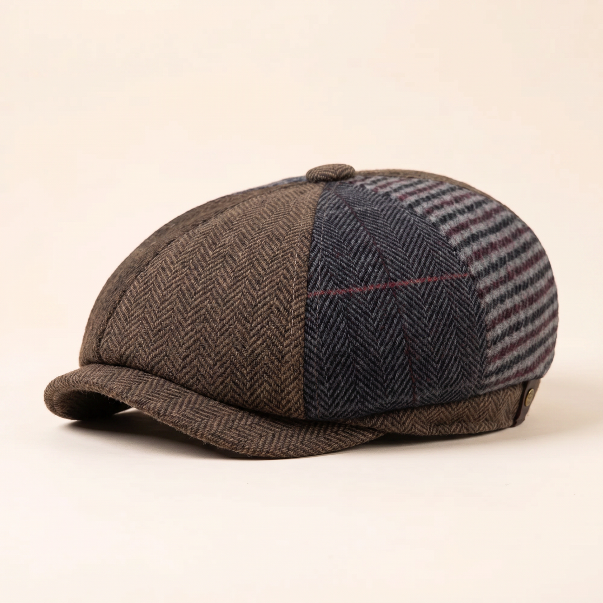 Wool Patchwork Cap — MALHAM