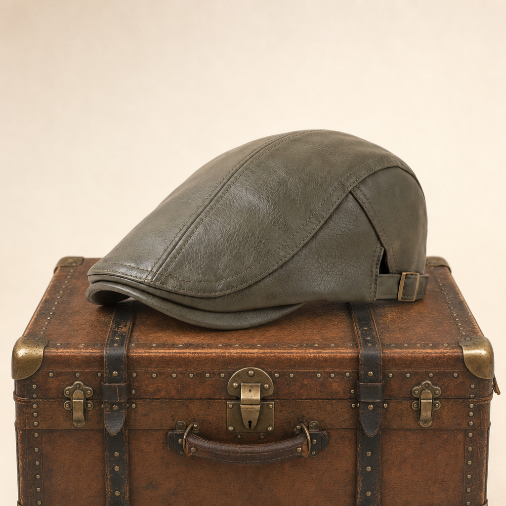 Heritage Leather Cap — SEDBERGH