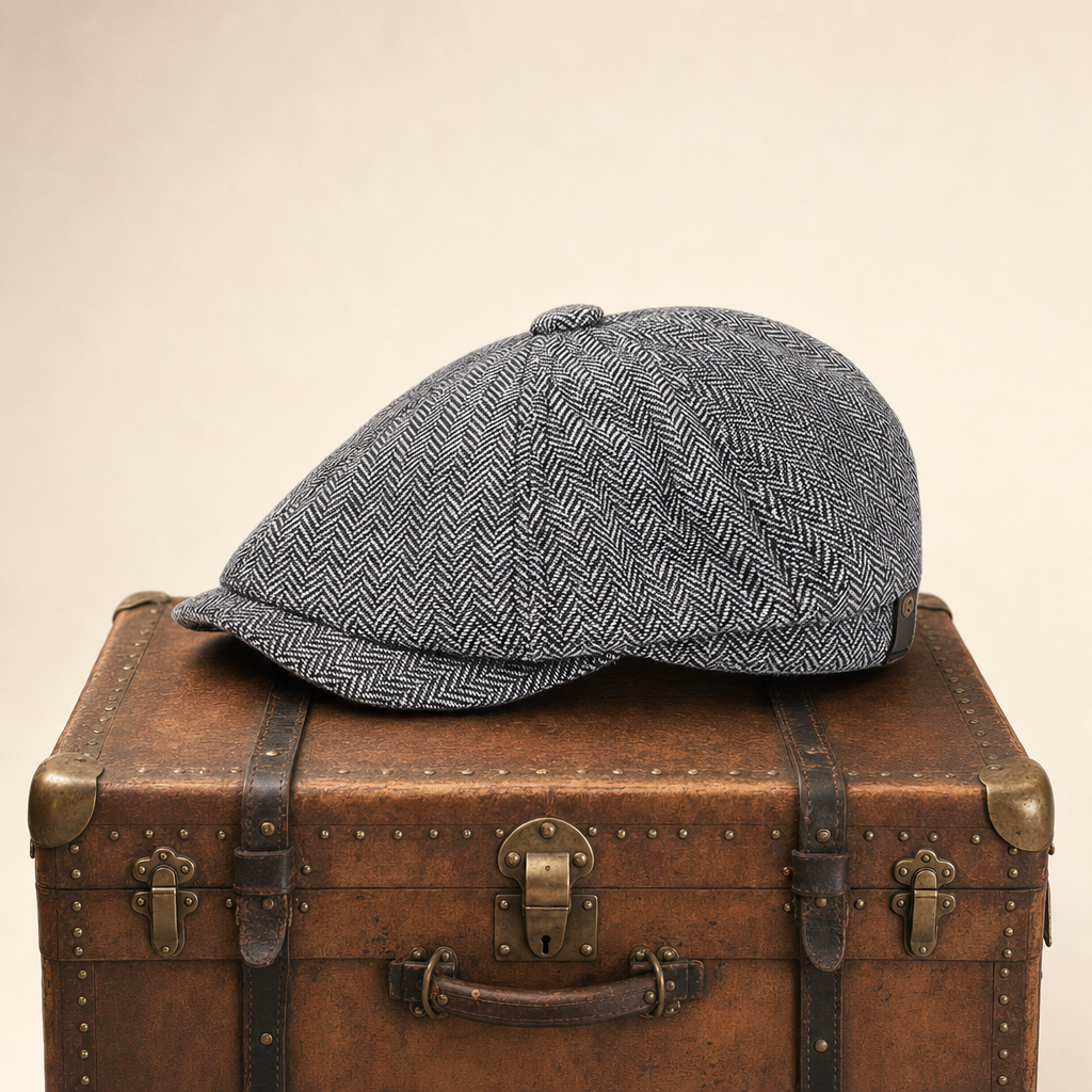 Herringbone Wool Cap — DUMFRIES