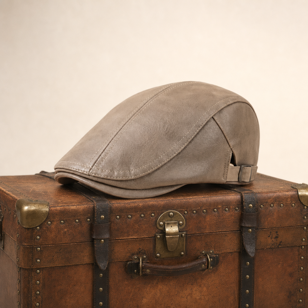 Heritage Leather Cap — SEDBERGH