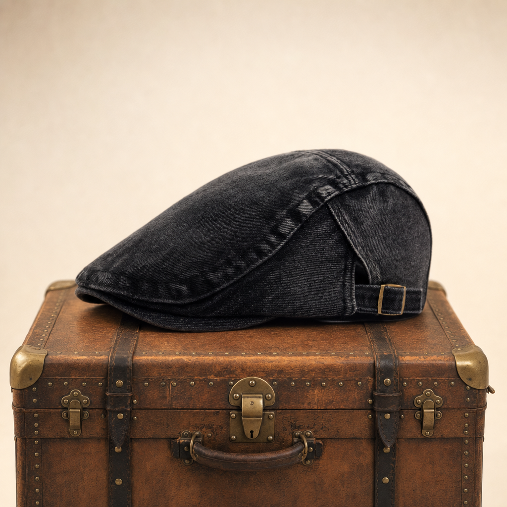 Stonewash Denim Cap — AMBLESIDE