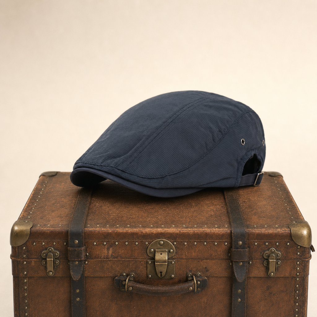 Pinstripe Cotton Cap — MARSDEN