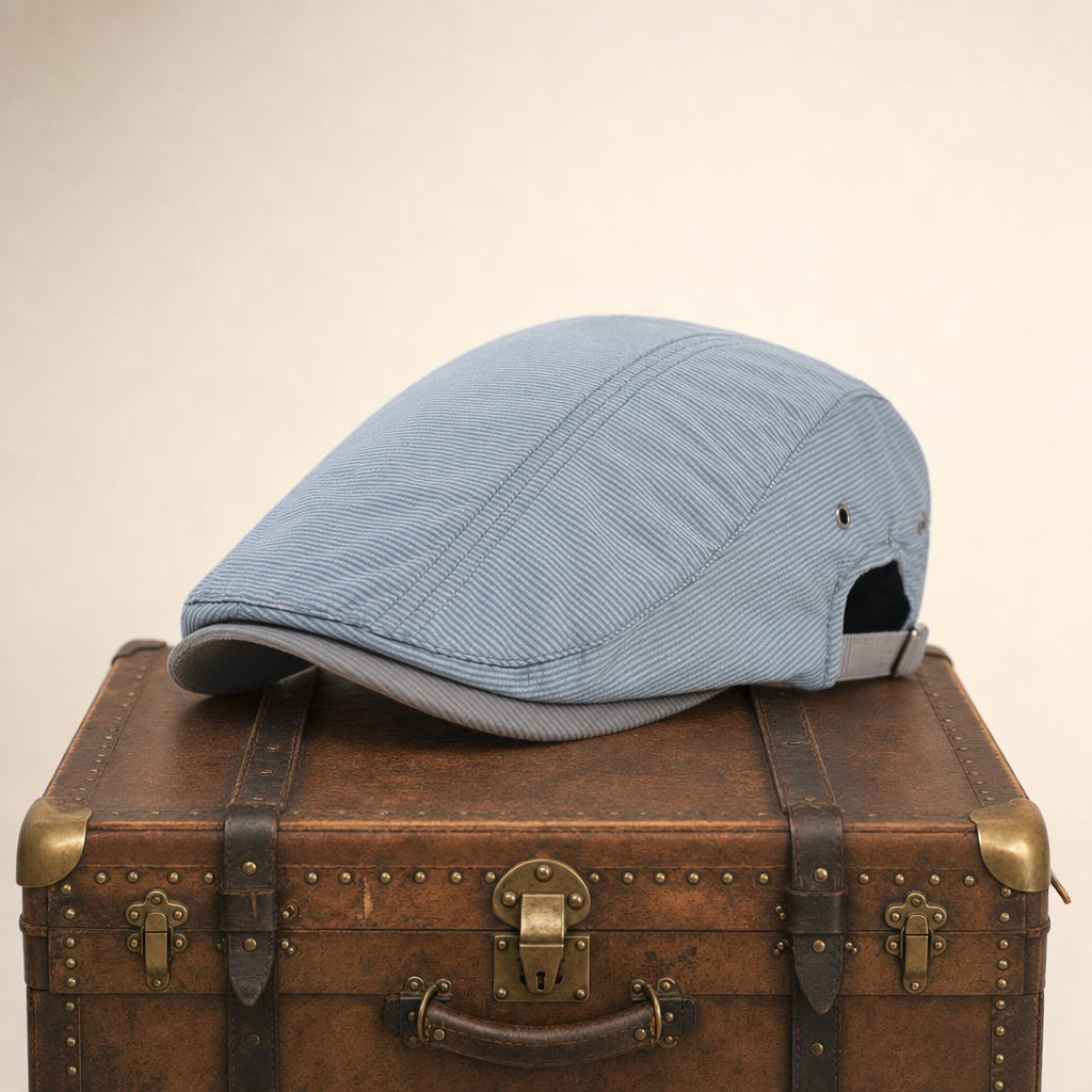 Pinstripe Cotton Cap — BRAMPTON