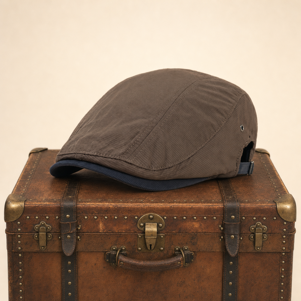 Pinstripe Cotton Cap — MARSDEN