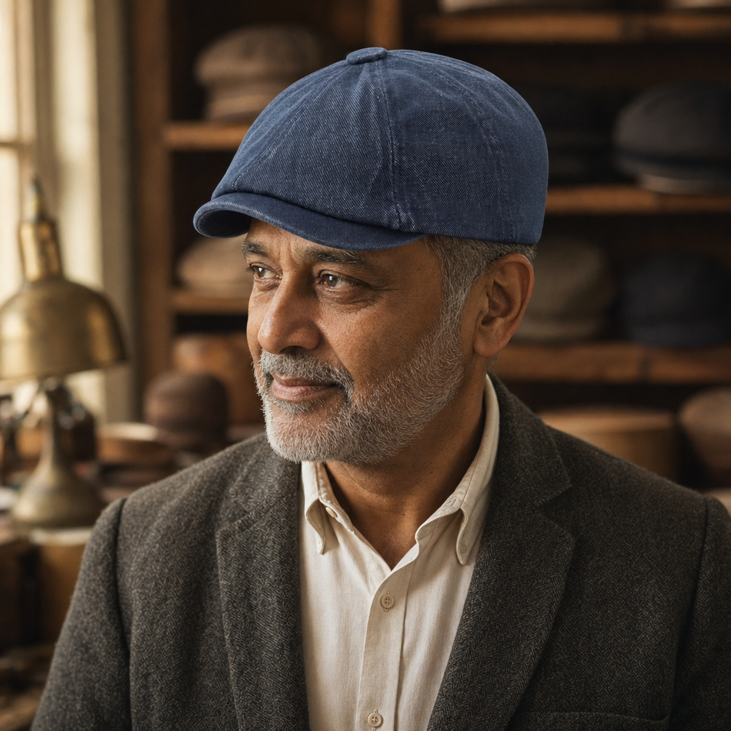 Denim Newsboy Cap — LOMOND