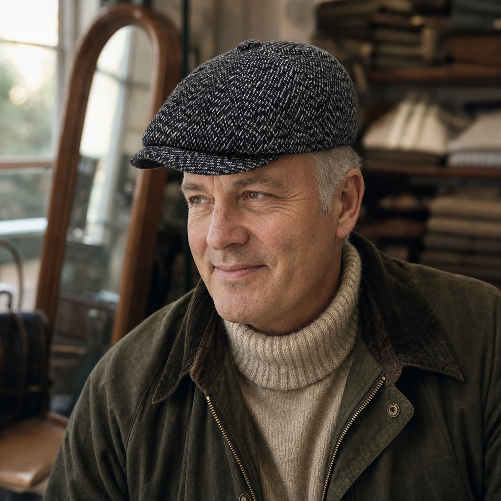 Tweed Newsboy Cap — SETTLE