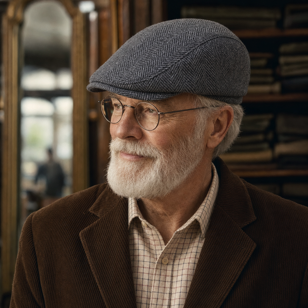 Herringbone Wool Cap — INGLETON
