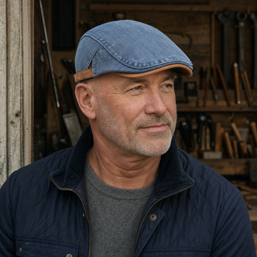 Denim Workwear Cap — ASHBOURNE