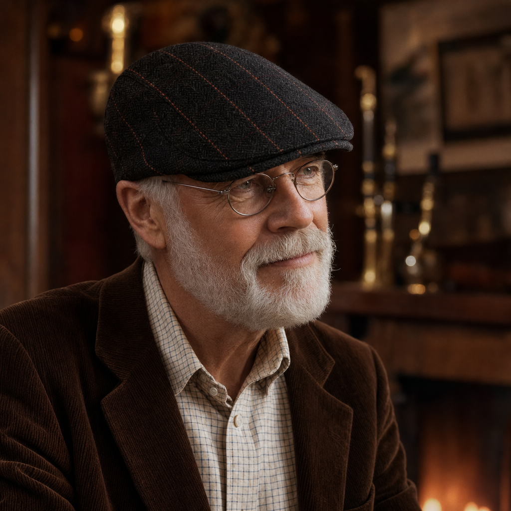 Pinstripe Herringbone Cap — GALWAY