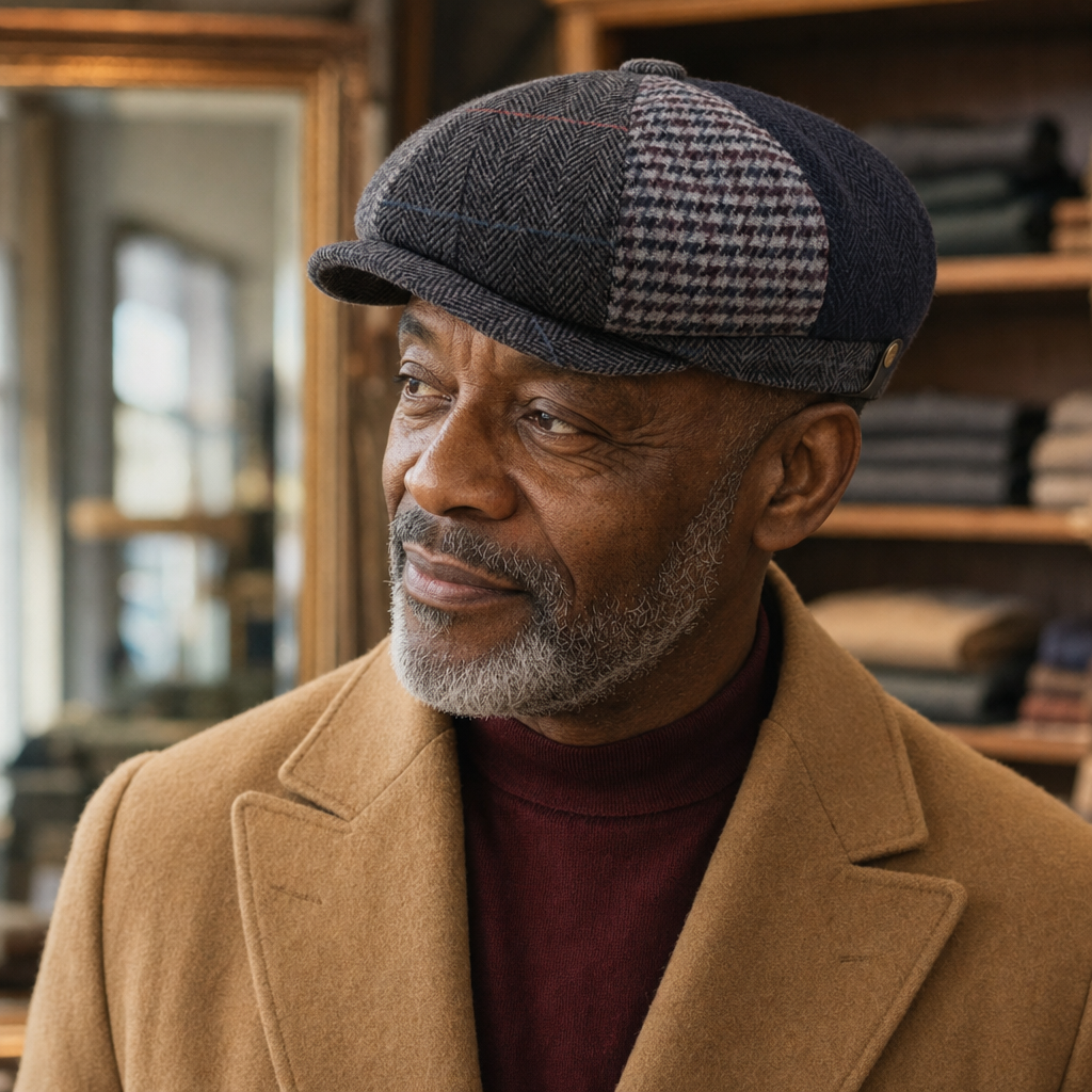 Wool Patchwork Cap — MALHAM