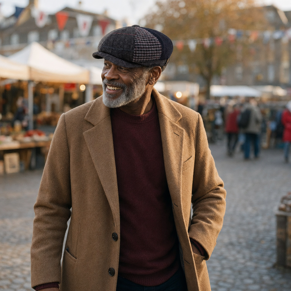Wool Patchwork Cap — MALHAM