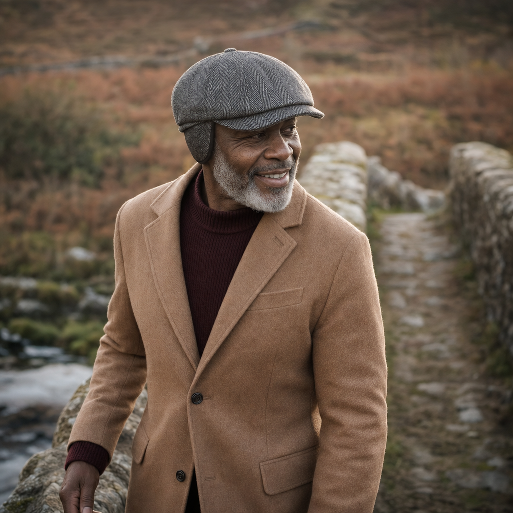 Herringbone Earflap Cap — HEXHAM