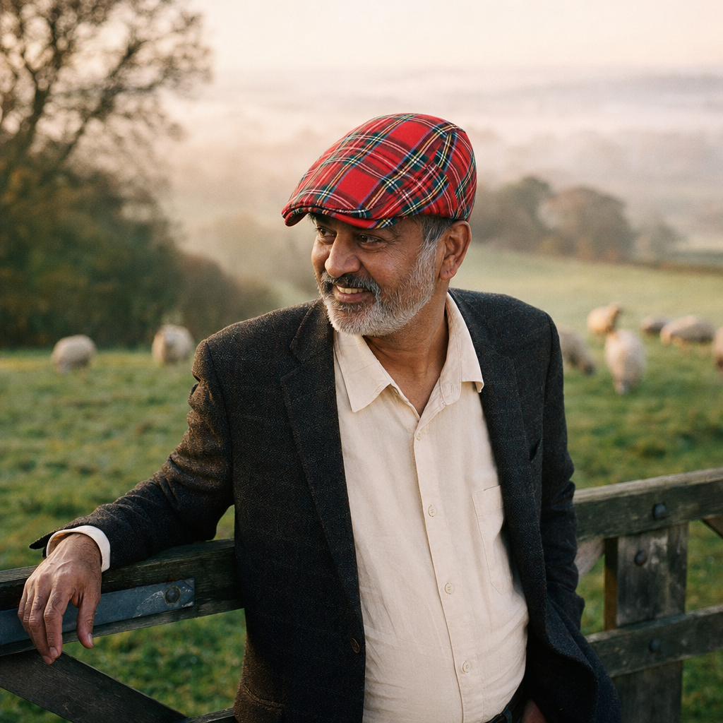 Festive Plaid Cap — DUNKELD