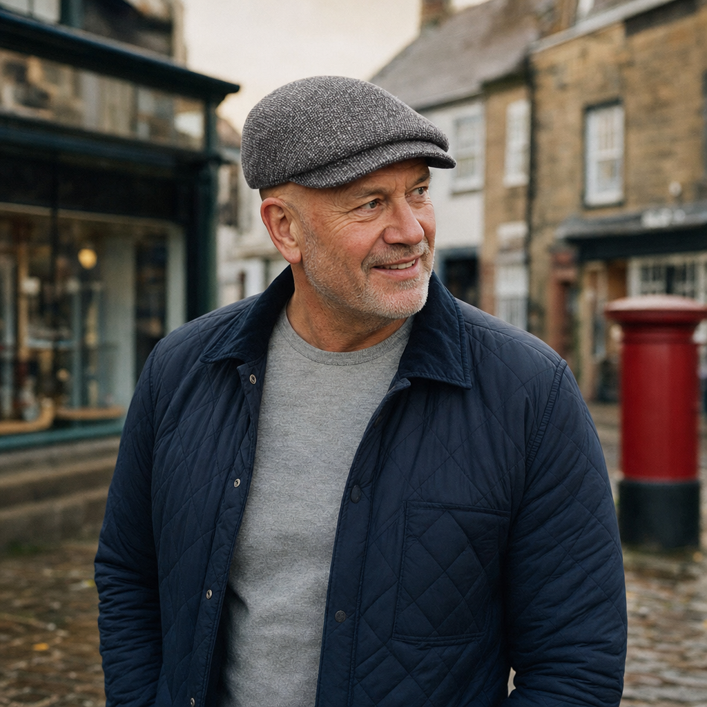 Flecked Eight-Panel Cap — CRIEFF