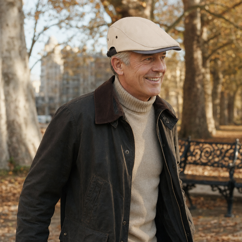 Pinstripe Cotton Cap — MARSDEN