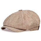 Textured Cotton Newsboy Cap - PHOENIX 6