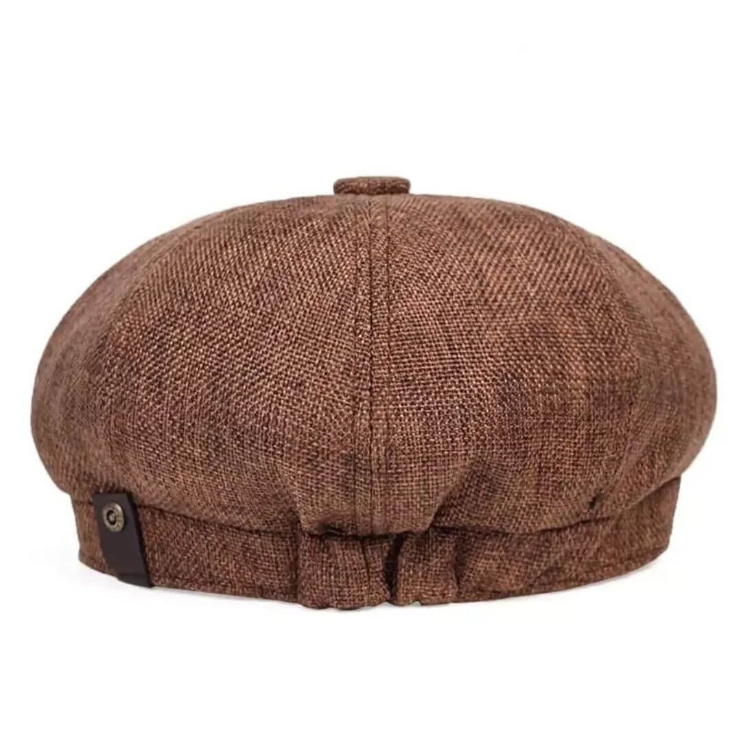 Textured Cotton Newsboy Cap - PHOENIX