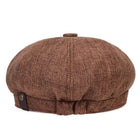 Textured Cotton Newsboy Cap - PHOENIX 7