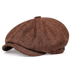 Textured Cotton Newsboy Cap - PHOENIX 5