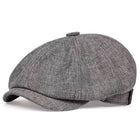 Textured Cotton Newsboy Cap - PHOENIX 4