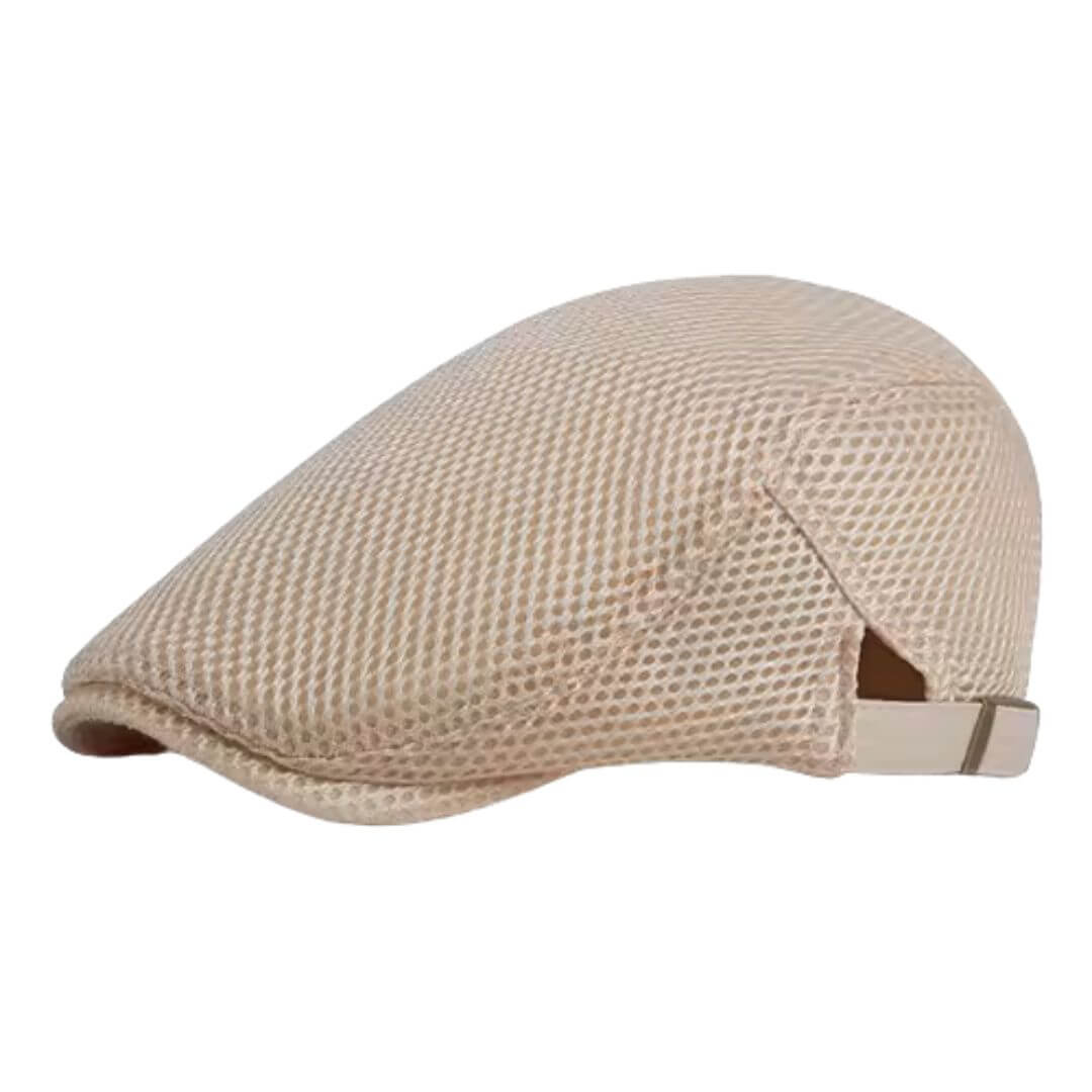 Mesh Acrylic Flat Cap | YELLOW