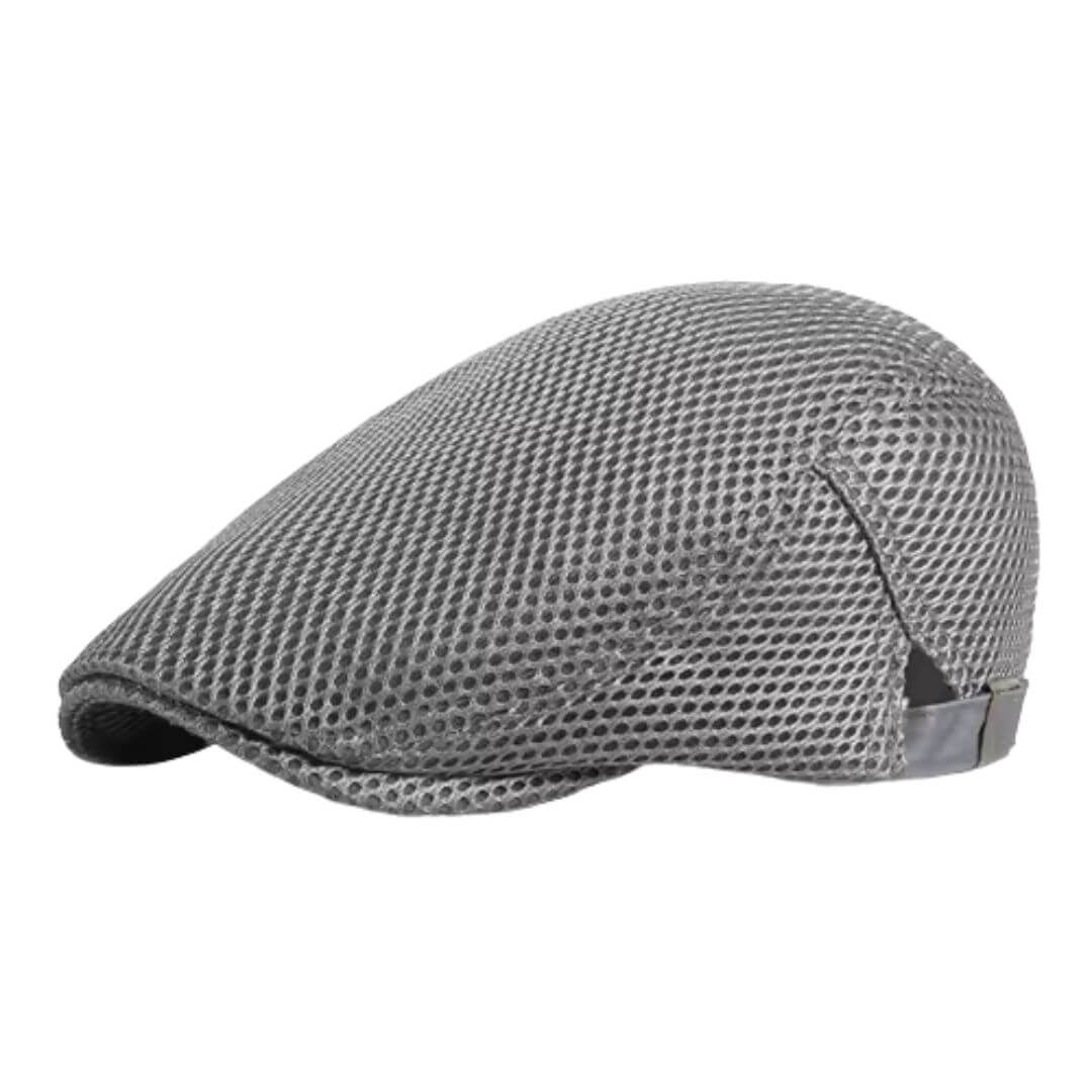 Mesh Acrylic Flat Cap | YELLOW