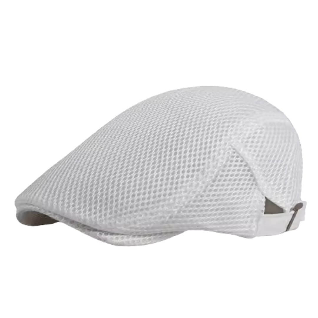 Mesh Acrylic Flat Cap | YELLOW