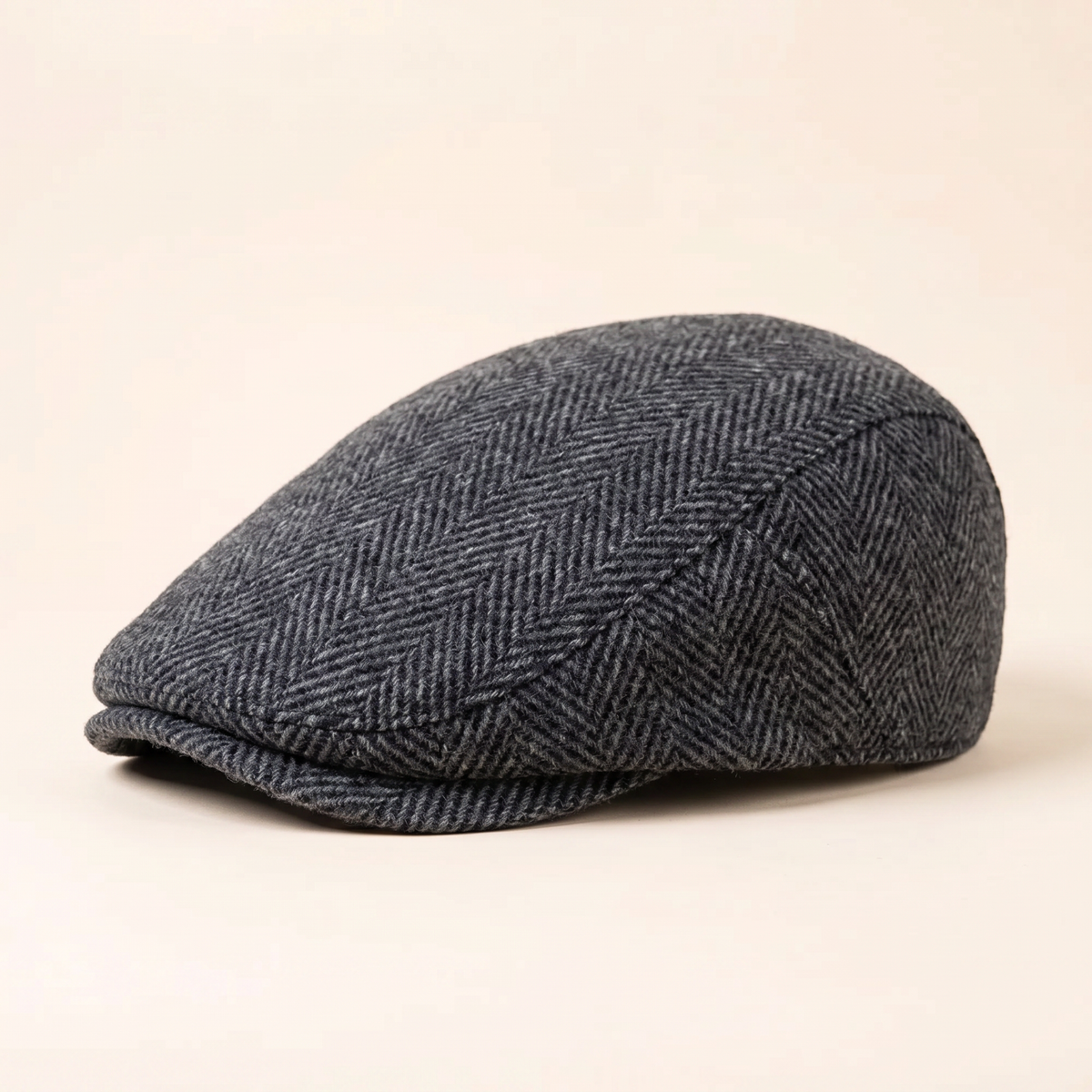 Herringbone Wool Cap — INGLETON