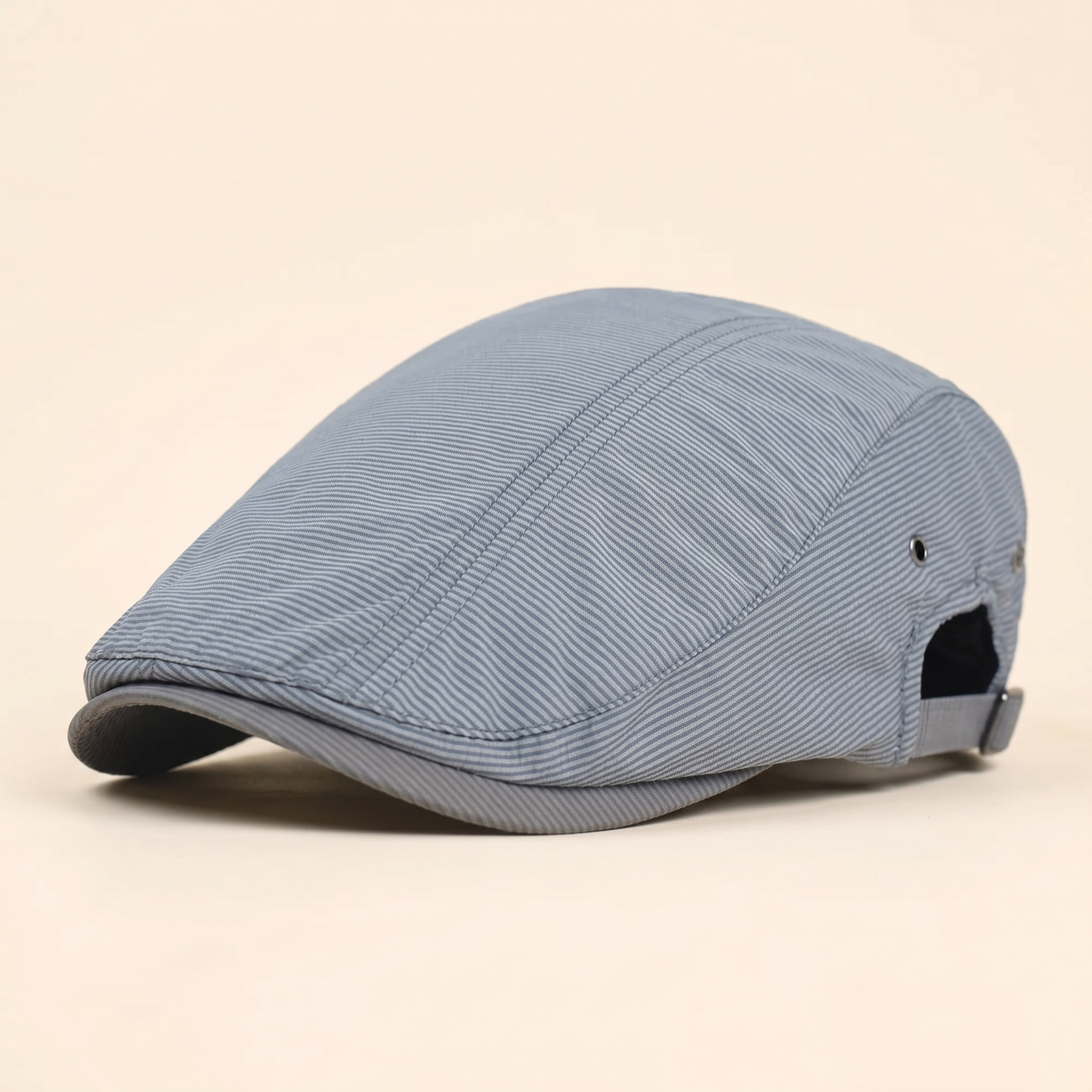 Pinstripe Cotton Cap — MARSDEN