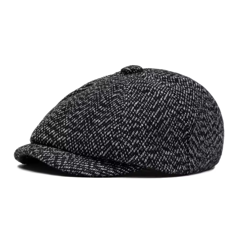 Tweed Newsboy Cap