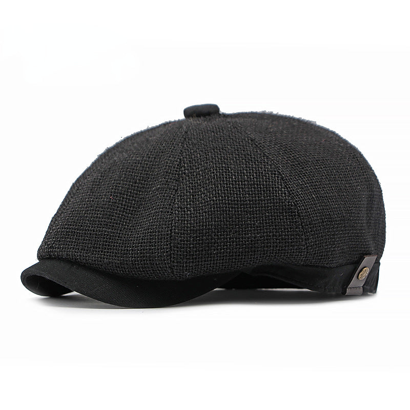 Linen Crown Cap