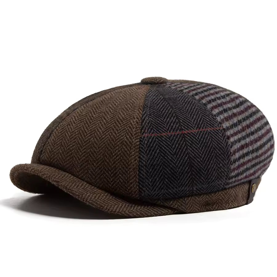 Wool Patchwork Cap — NANTWICH