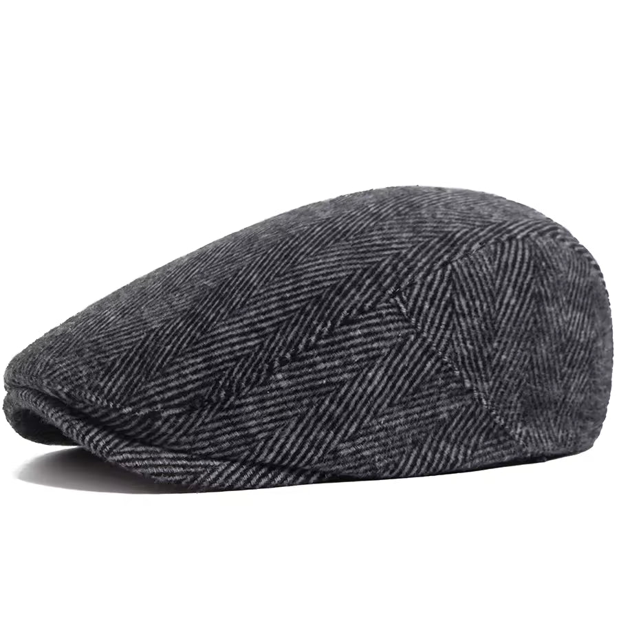 Herringbone Wool Cap — MOFFAT