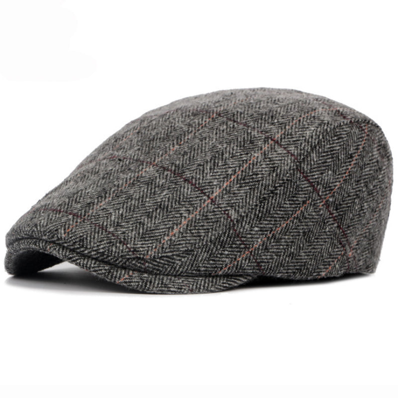 Pinstripe Herringbone Cap — APPLEBY