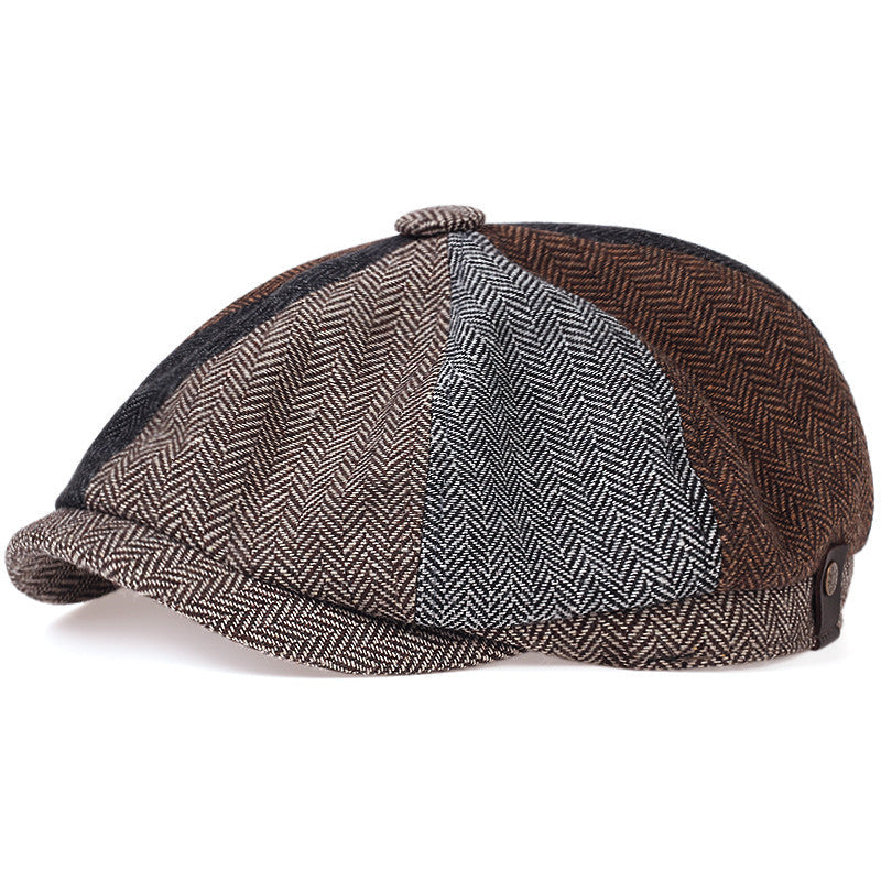 Herringbone Wool Cap — DUMFRIES